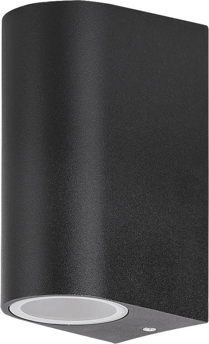 Rabalux Chile Buitenwandlamp, zwart, modern design, GU10, IP44, 14,5 cm