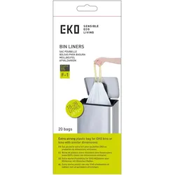 Proregal Extra starke perfekt passende Abfallbeutel mit Zuggurt | 18-28 Liter | 24 Pakete je 20 Beutel | Weiß