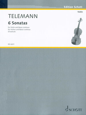 Schott Telemann 6 Sonaten Violine