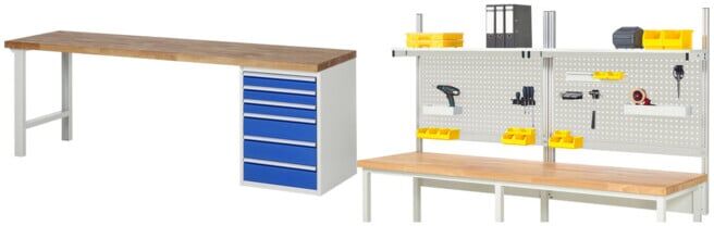 Set Rau Baukastenwerkbank + System-Aufbau Komplettset 01