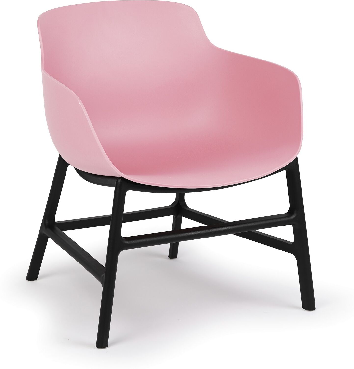 B2B Partner Kunststoff-Bistrostuhl BARI, rosa