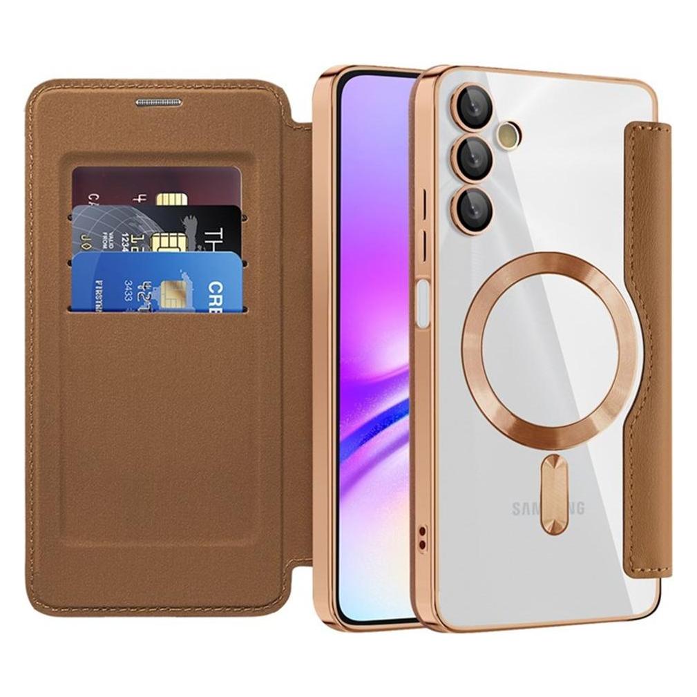Techsuit - SmartMag Book Case - Samsung Galaxy A05s - Brown (Samsung Galaxy A05s) (59432652)