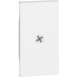 Legrand KW01M2RN LivingNow 2-modulige Tastenabdeckung mit Symbol ”Ventilator” in der Farbe White