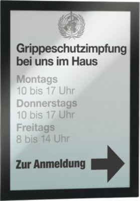 Durable Inforahmen Duraframe, DIN A4, 10 Stück, schwarz