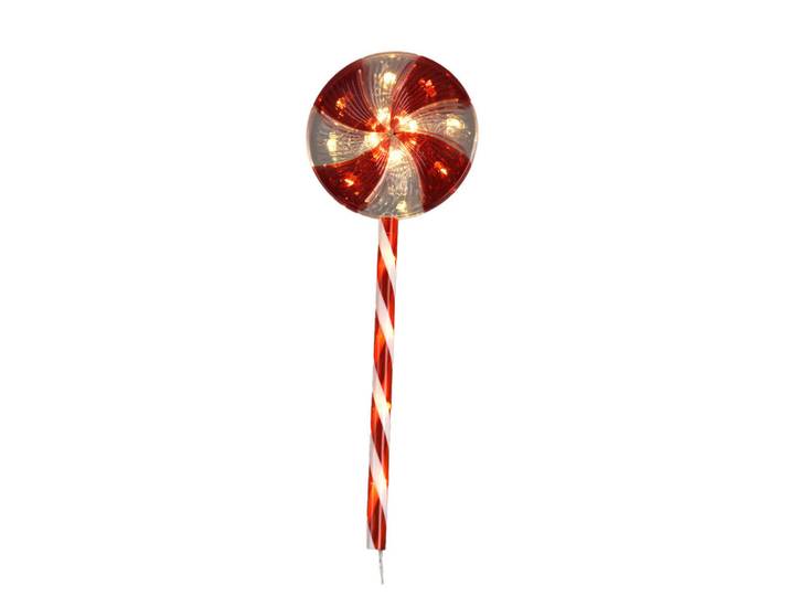Home Styling Collection Weihnacht Deko Beleuchtung, Rot, Kunststoff, 18x62x18 cm, Dekoration, Weihnachtsdekoration