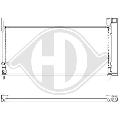 DIEDERICHS Kondensator, Klimaanlage DCC1959 für TOYOTA