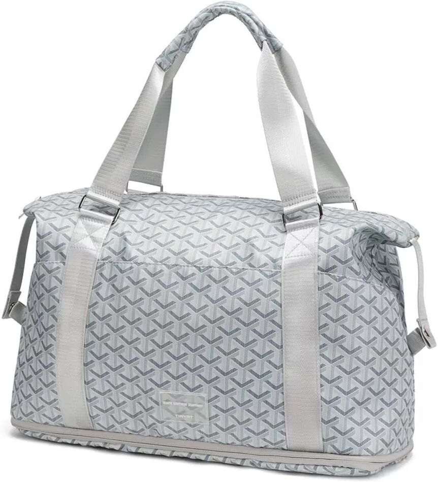 INF Erweiterbare Reisetasche: Groß, faltbar & wasserdicht Grau