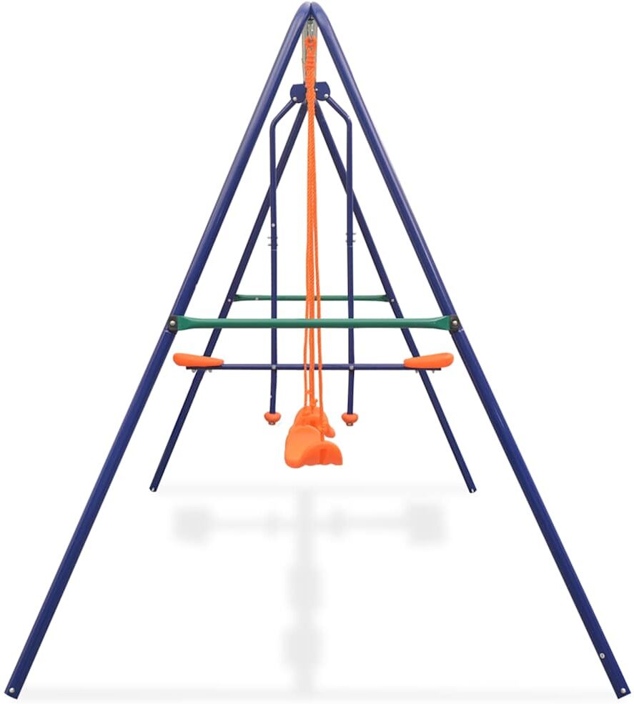 vidaXL Ensemble de balançoires avec 4 sièges Orange