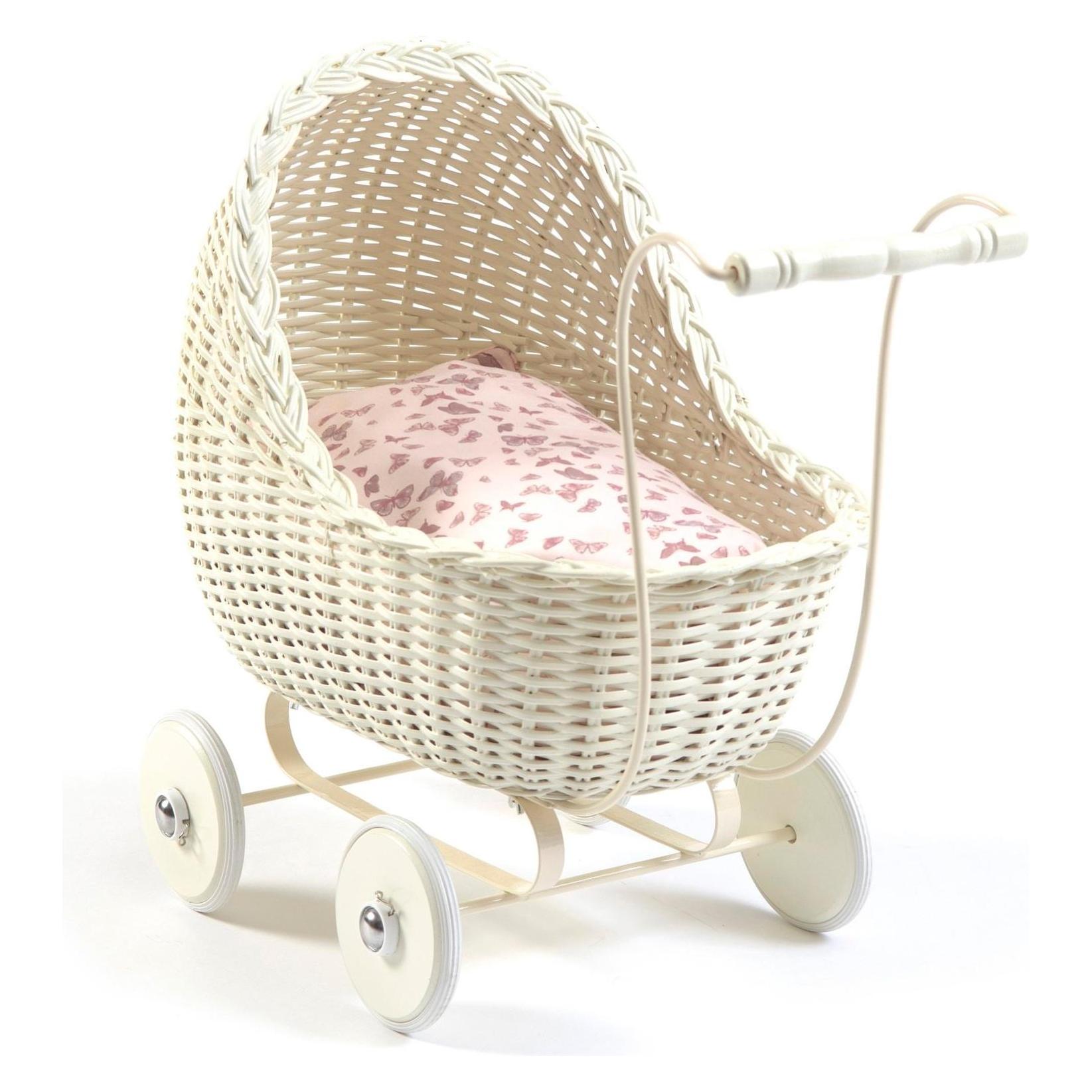 Smallstuff Geflochtener Puppenwagen (51001-02)
