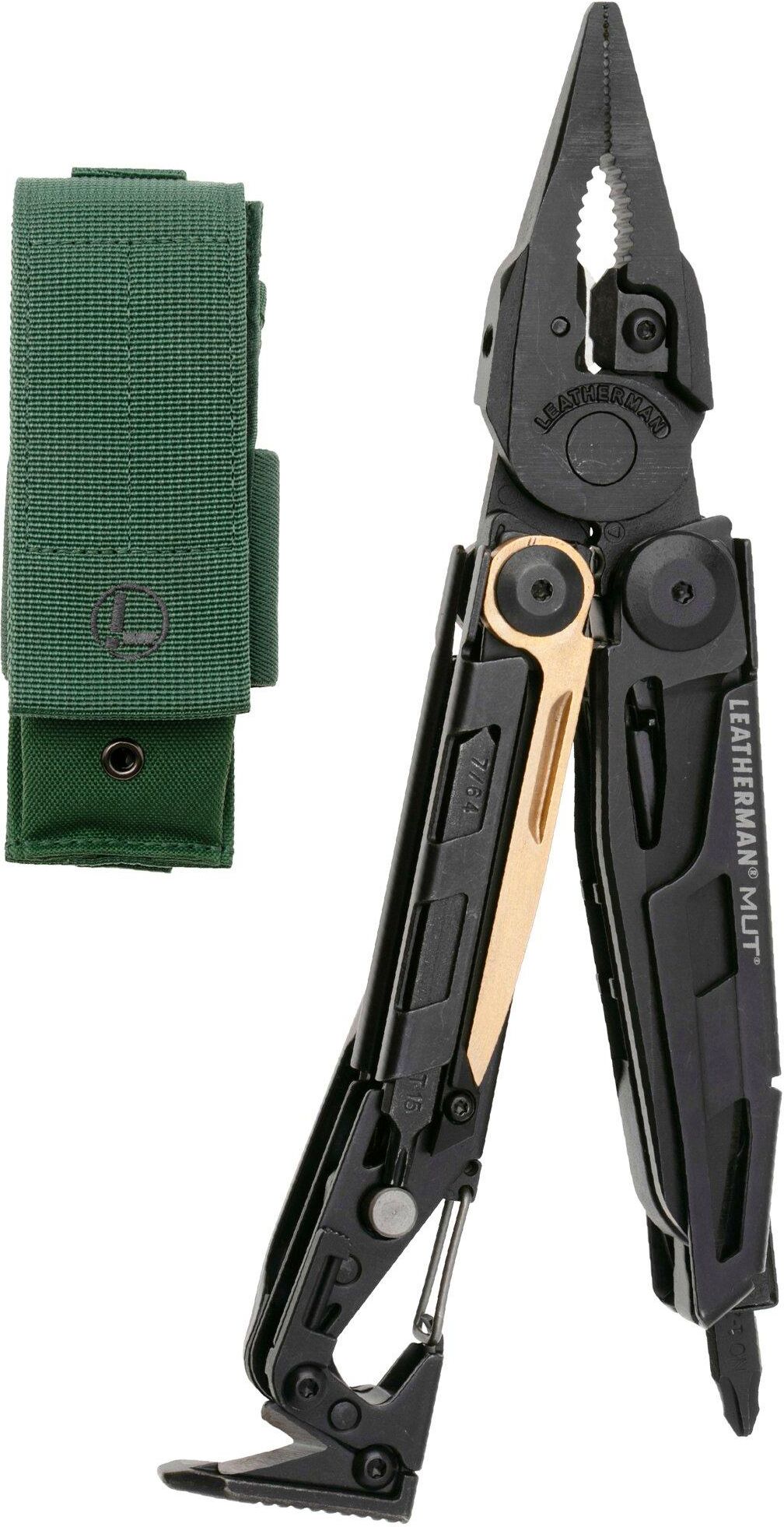 Leatherman MUT 833084 pinza multiuso, fodero MOLLE verde