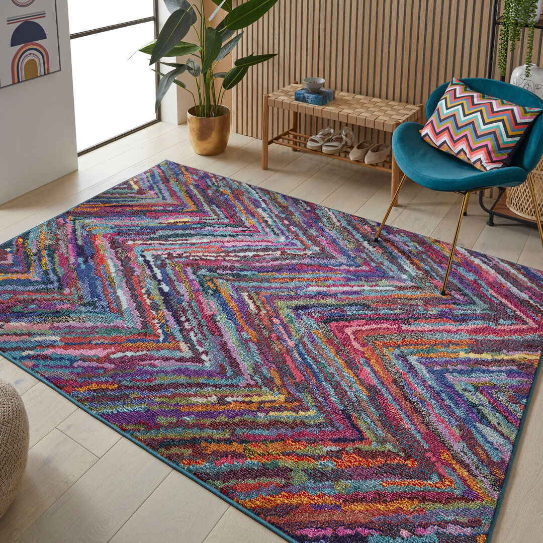 Concept Looms Chevron Area Rug Multi Rectangle 200 x 290cm