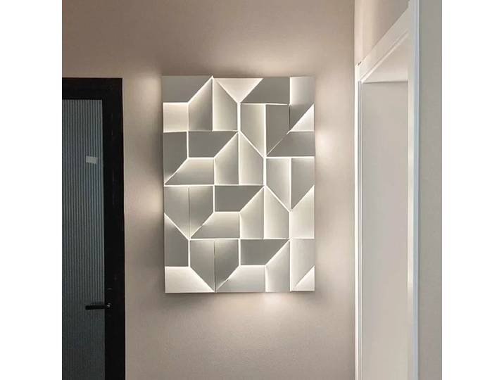 Applique murale LED modèle 3D de styliste italien, couloir, salon, arrière-plan, étude, chambre à coucher, lampe de chevet, éclairage d'ambiance, décor