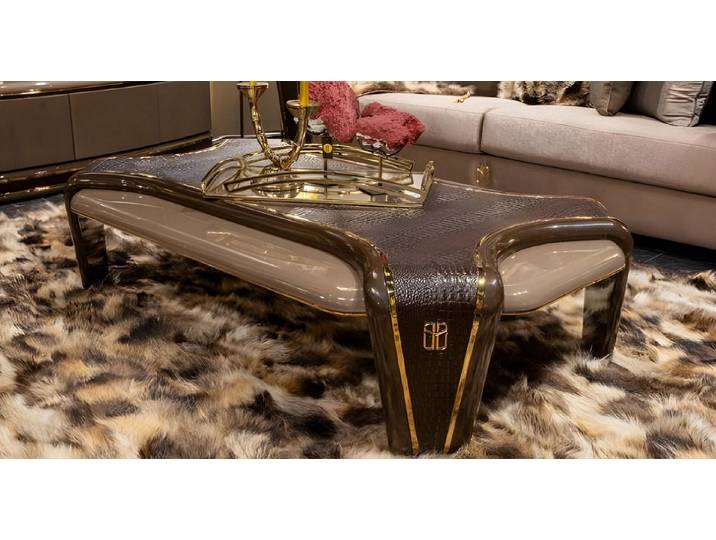 JVmoebel Couchtisch Stilvoller Brauner Couchtisch Luxuriöse Wohnzimmertische Kaffeetisch