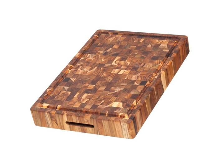 TEAKHAUS Servierplatte Teak Haus teak Teakholz massiv B 51 cm T 35.5 cm - Servierplatte