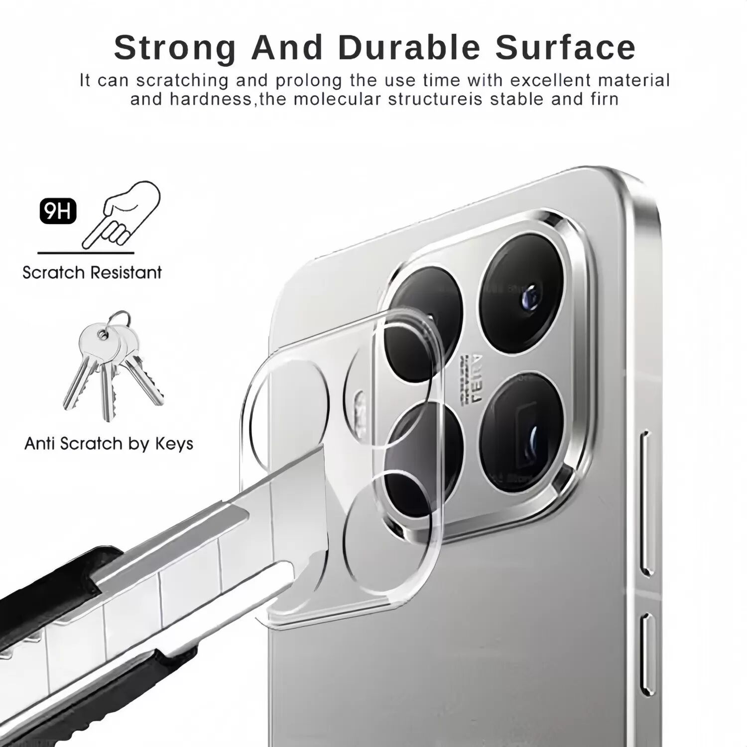 INF Kameraobjektivschutz aus gehärtetem Glas kompatibel mit Xiaomi 13T - Transparent, HD, Kratzfest
