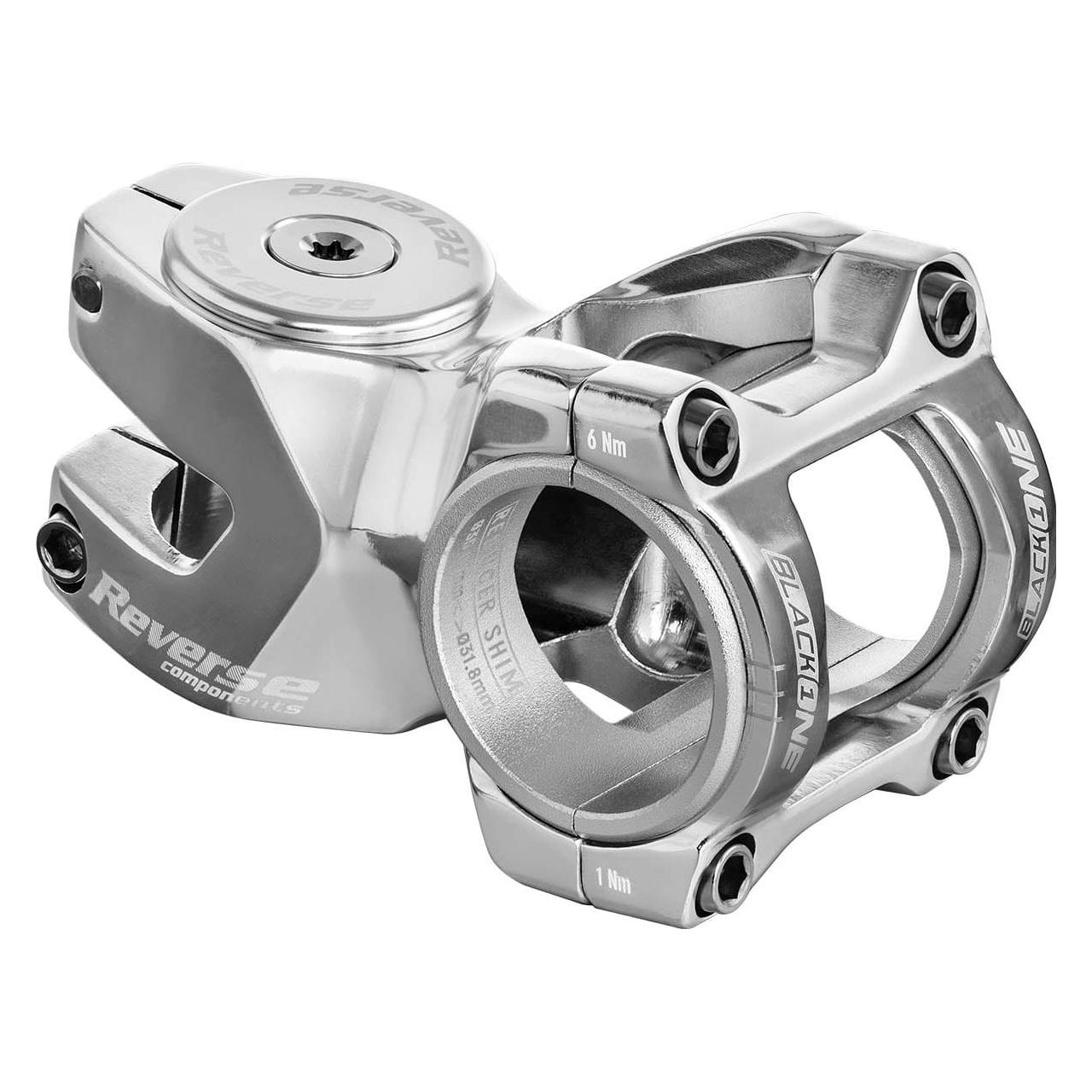 Reverse Black ONE D-2 Titan Vorbau 50 mm - silber (50 mm, 31.80 mm) (01649)