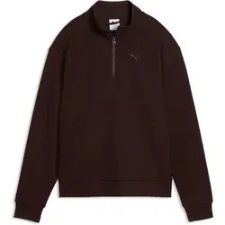 Puma Damen Freizeit / Mode Sommer GJ Sweatshirts Sweatshirts lg.Arm Da ESS ELEVATED Standard Half-Zip, Größe L in Braun Braun