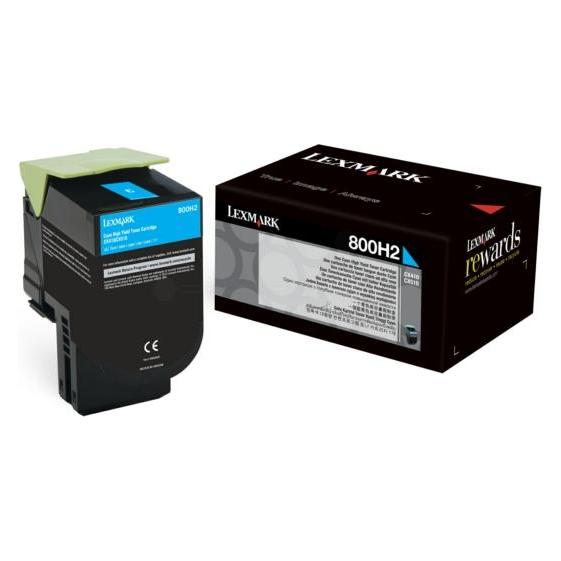 Lexmark Toner Cartridge, Cyan (C) (80C0H20)