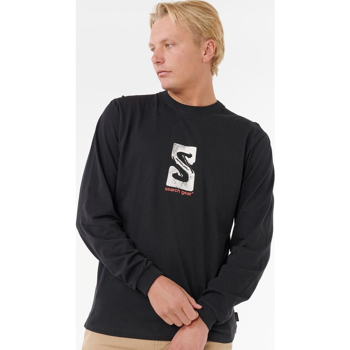RipCurl Search Gear  Long Sleeve Tee black (0090) S 0TGMTE_0090_S