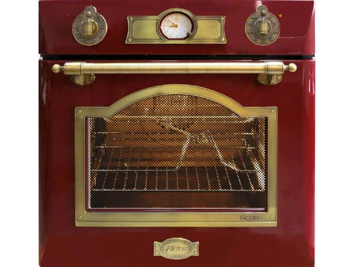 Kaiser Küchengeräte Einbaubackofen Elektro Einbau Backofen Autark 60 cm 67 L 8 Funktionen EH 6355 RotEm, mit 1-fach-Teleskopauszug, Elektro Einbau Backofen Autark 60cm 67L 8 Funktionen