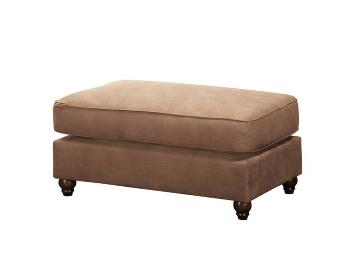 Polsterhocker 104 x 51 x 63cm Braun/Latte Macchiato
