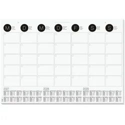 Sigel Papier-Schreibunterlage »Monthly Planner« 12 Blatt 59,5/41,0 cm grau, 59.5x41 cm
