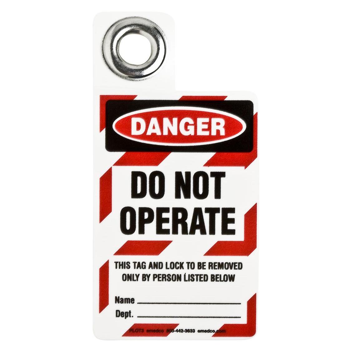 Brady Padlock Tags (PADLOCK TAG-D-DO NOT OPERATE..)