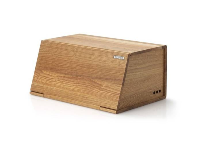 Brotkasten Continenta braun Holz T 40 cm - Material: Eiche - Brotkasten