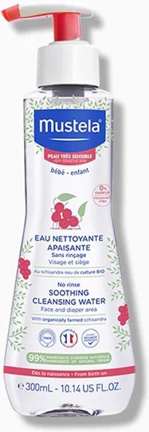 Mustela Fluido Detergente Lenitivo Senza Risciacquo Pelle Ipersensibile, 300ml