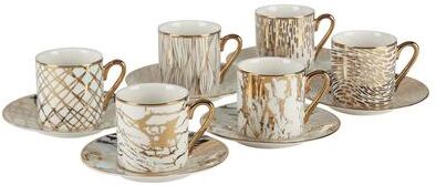 Certified International Matrix Gold Espresso Cup & Saucer
