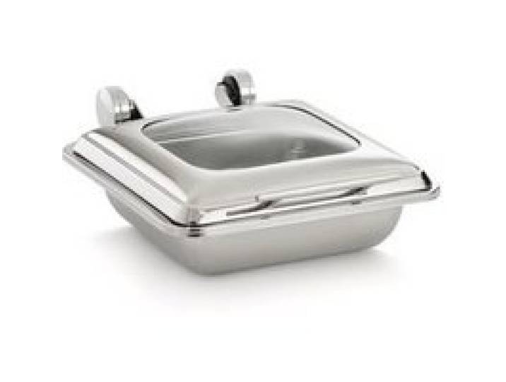 Chafing Dish Carré avec Couvercle en Verre - Pujadas