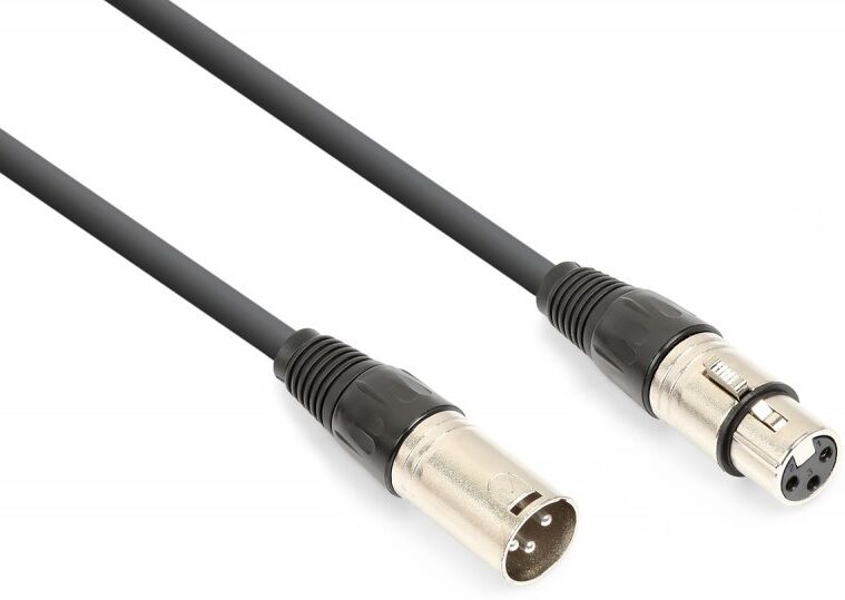 Cabo DMX Canon Macho 3P - Canon Fêmea 3P (1,5 mts) - VONYX