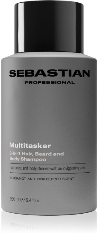 Sebastian Professional SEB MAN The Multi-tasker shampoing pour cheveux, barbe et corps 280 ml