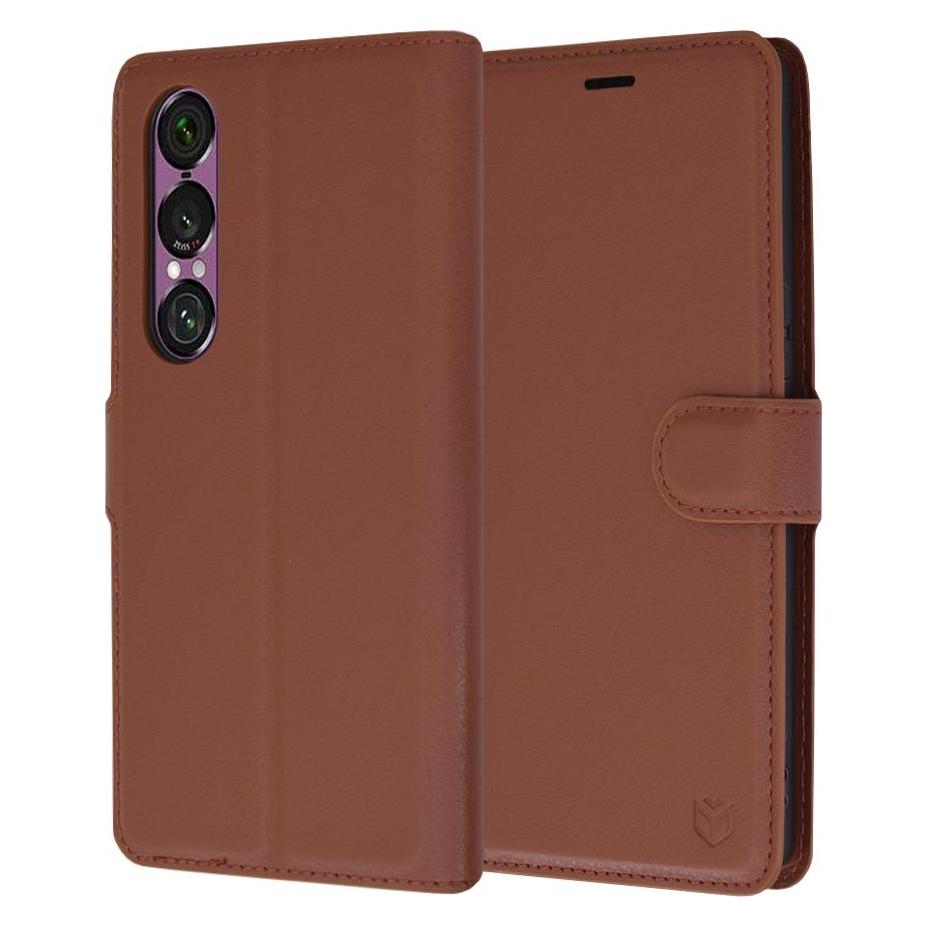 Techsuit - Leather Folio - Sony Xperia 1 VI - Brown (Sony Xperia 1 VI) (56355722)