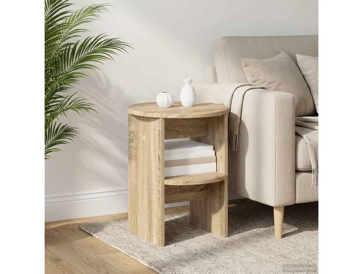 vidaXL - Deux meubles d'appoint latéraux\, imitation chêne Sonoma\, dimensions 40 x 50 cm\, en panneaux de particules