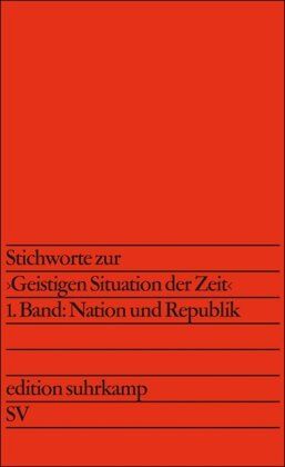 Jürgen Habermas - Stichworte zur »Geistigen Situation der Zeit«: 1. Band: Nation und Republik. 2. Band: Politik und Kultur: 2 Bde. (edition suhrkamp) - Preis vom 17.10.2026 19:25:27 h