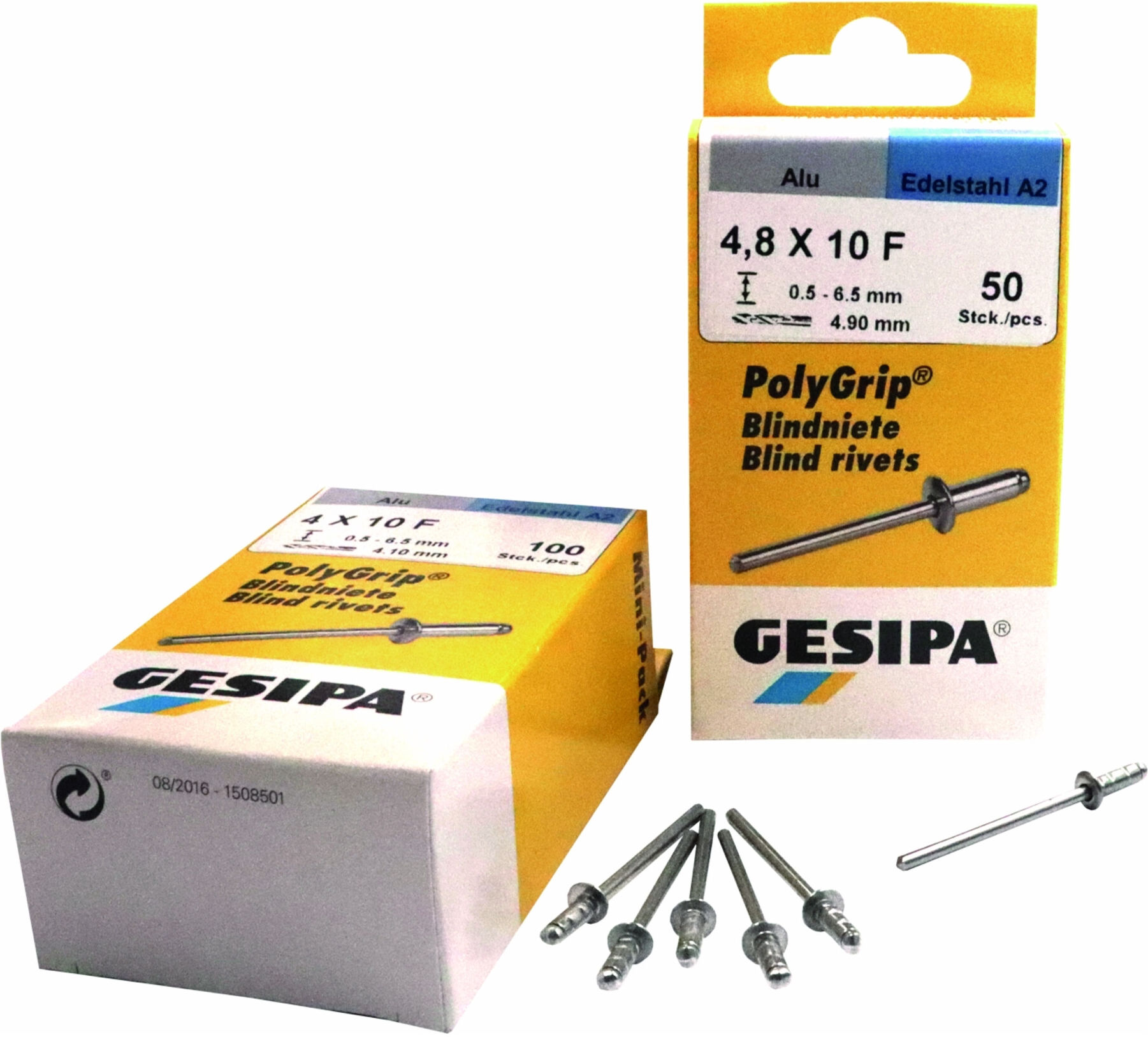 Gesipa Mini-Pack PolyGrip Alu/Stahl 4 x 10 (1433848)