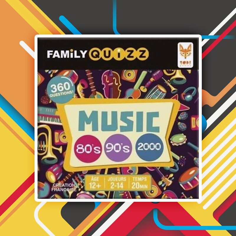 Topi Games Family Quizz - Music 80's 90's 2000
