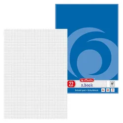 herlitz Schulhefte x.book kariert, DIN A4, 50 Seiten