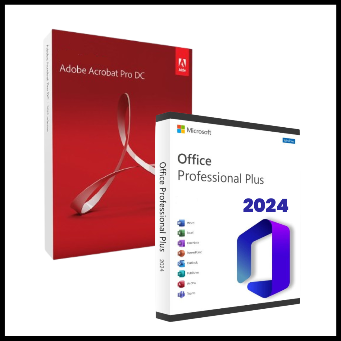 Adobe Acrobat DC 2019 & Office Professional Plus 2024 (For windows only)