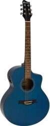 Dimavery STW-50 Western Guitar,blue TILBUD NU