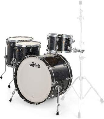 Ludwig Classic Maple 4pcs Ebony Pearl Ebony Pearl