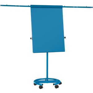 Maul Maul Flipchart  office 63750, hellblau, höhenverstellbar, mit Rollen, Rundfuß, Seitenarme
