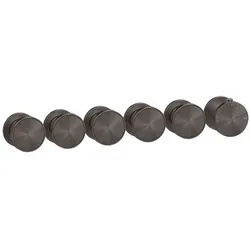 Gessi Origini Fertigmontageset Thermostat, 5-Wege, Vertikale/horizontale Wandmontage, 66340707, Farbe: PVD