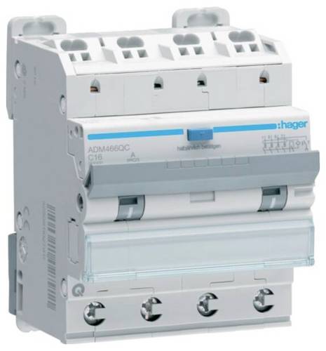 Hager ADM466QC FI-Schutzschalter/Leitungsschutzschalter 230 V, 400V