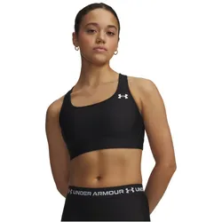 UNDER ARMOUR HeatGear Mid-Support Sport-BH Damen 008 - ultimate black/white L