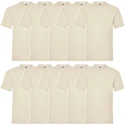 10er Pack Valueweight T Herren T-Shirt Mehrpack, natur, S