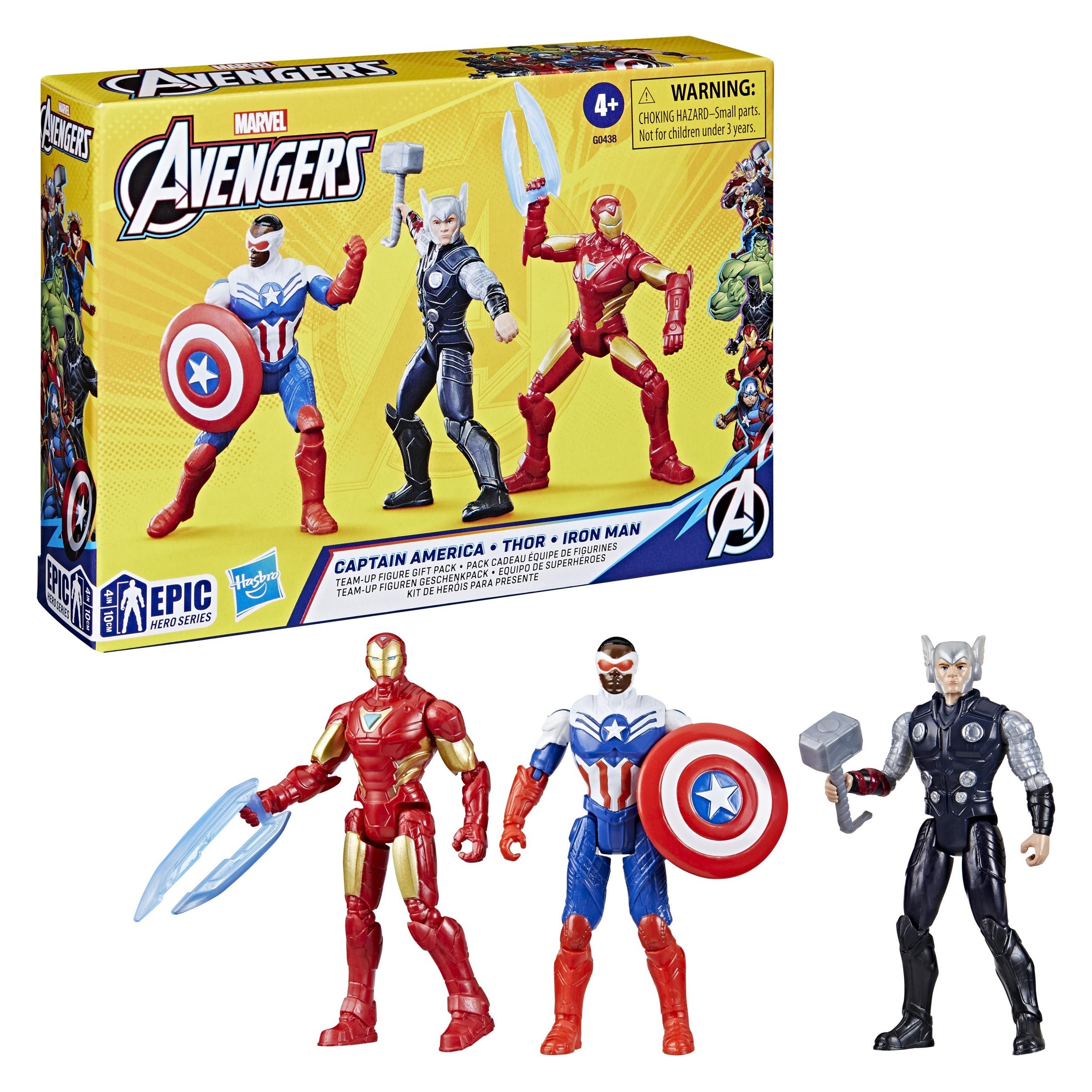Hasbro Avengers Epic Hero Series Team-Up Geschenkpack, Superhelden-Spielzeug 10 cm (G04385L0)