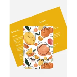Menükarten für Ihr Fest selbst gestalten mit Spruch und Fotos im Onlinedesigner bei Meine-Kartenmanufaktur.de