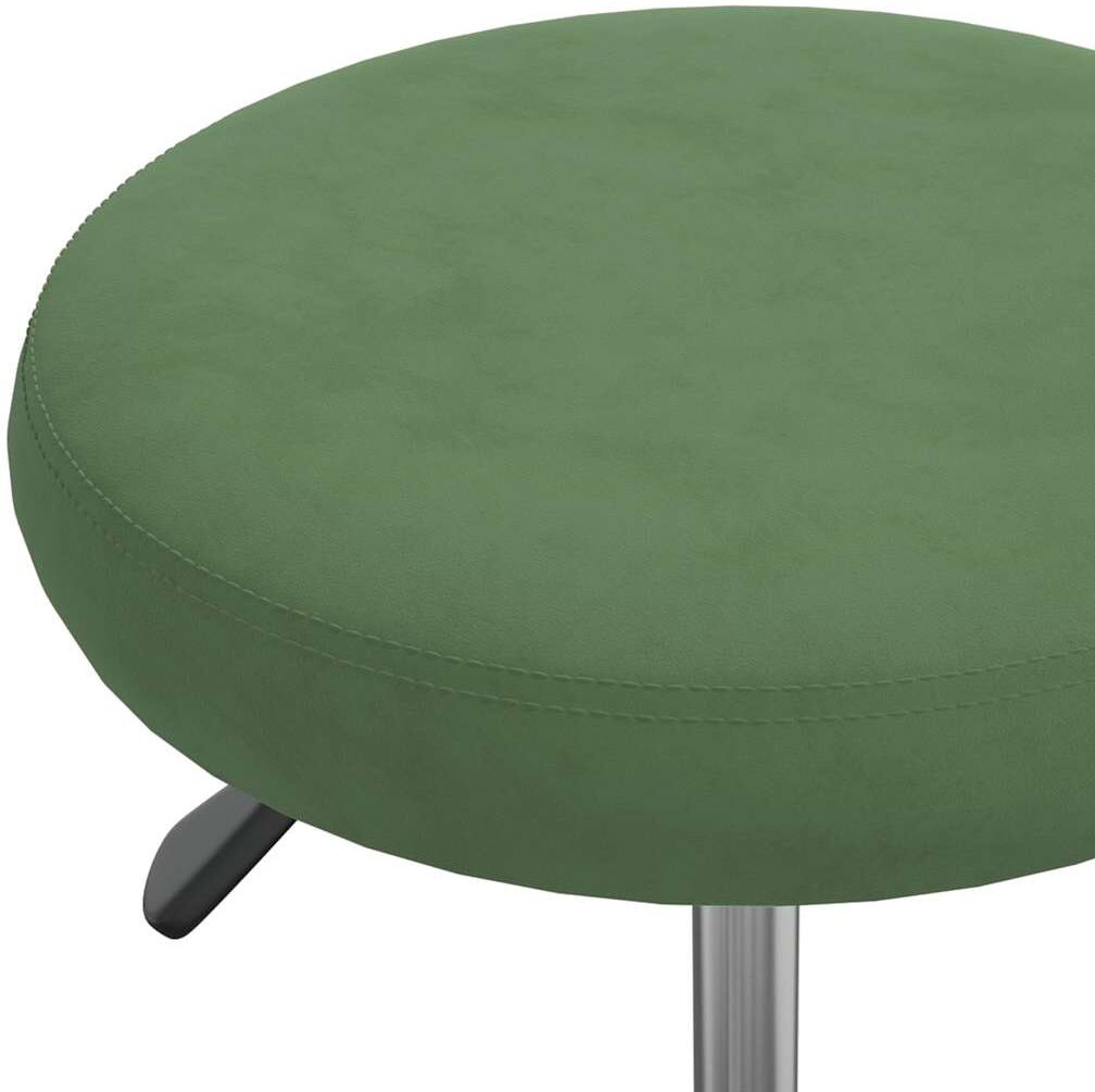 vidaXL Tabouret de massage Velours Vert foncé